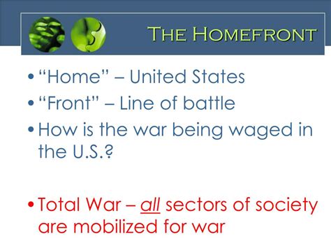 Ppt The Homefront Powerpoint Presentation Free Download Id5330529