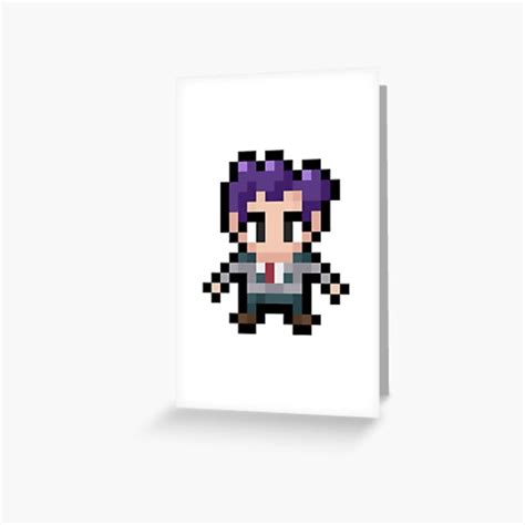 Mineta Uniform Pixel Sprite Greeting Card For Sale By Toffeecoco1