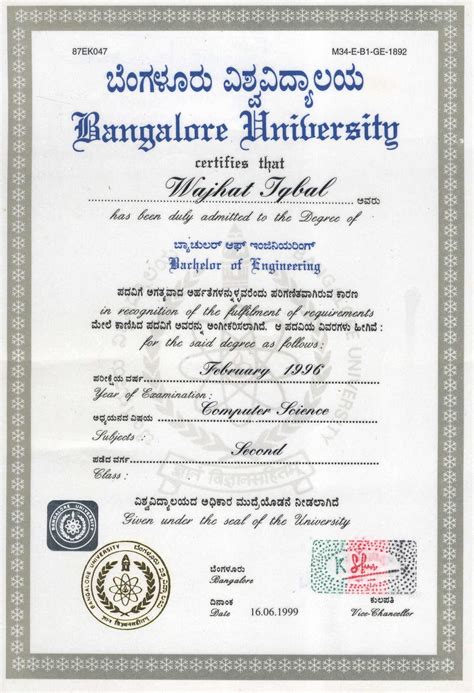 This is a handpicked list of free online courses with a printable certificate. Graduation Certificate Bangalore University ...