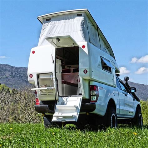 New Expedition Fiberglass Pop Up Truck Camper With Double Bed China