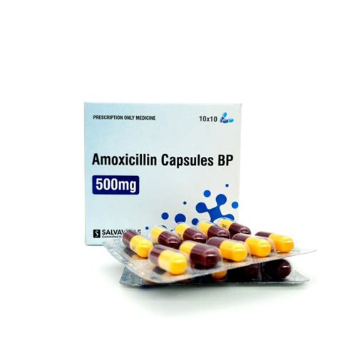 Amoxicillin Capsules Bp 500mg