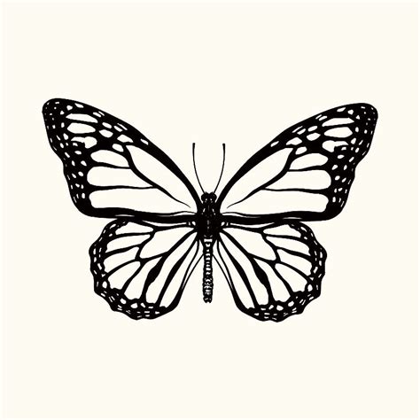 Monarch Butterfly Tattoo Butterfly Stencil Butterfly Tattoo Designs