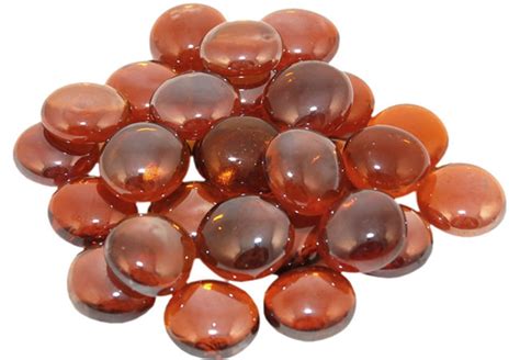 Decorative Fire Pit Glass In Deep Amber Color Gem Fine S Gas