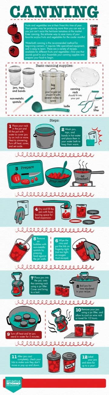 The Canning Process For Food Preservation Infographic