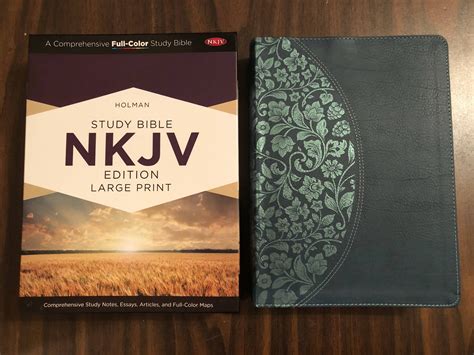 PERSONALIZED NKJV Study Bible Large Print Dark Teal | Etsy