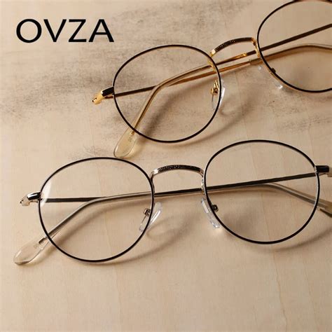 Ovza Japanese Series Handmade Glasses Frame Men Women Retro Round Metal Eyeglasses Frame Optics