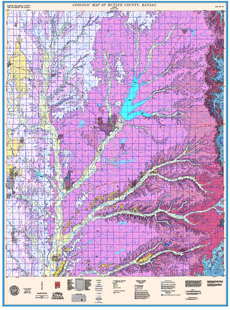 Kgs Geologic Map Butler Large Size