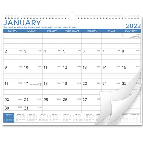 Buy 2022 Calendar 18 Monthly Wall Calendar With Thick Paper 146 X