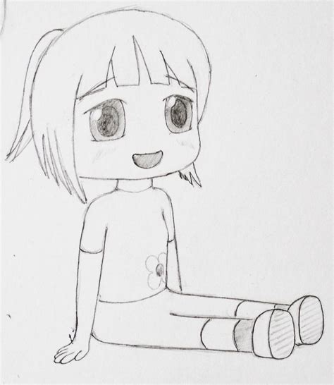 Chibi Girl Sitting Practice Sketch By Anths95 On Deviantart
