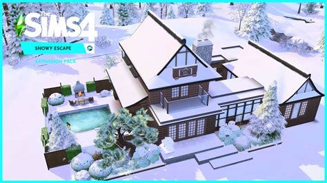 Modern Onsen Bathhouse The Sims 4 Snowy Escape Youtube