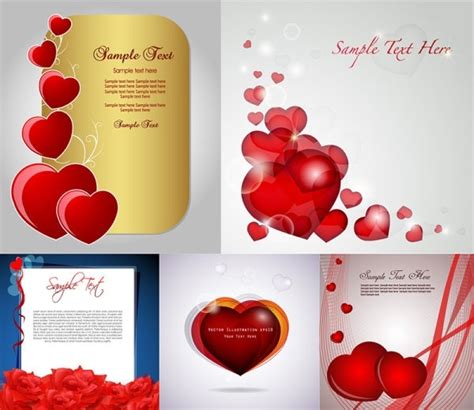Romantic Love Card Vector Free Vector In Encapsulated Postscript Eps