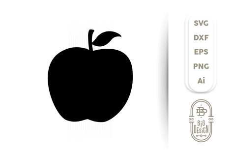 Apple SVG Cut File - Apple silhouette (255700) | SVGs | Design Bundles