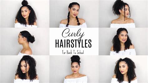 Curly Hairstyles For Back To School Youtube