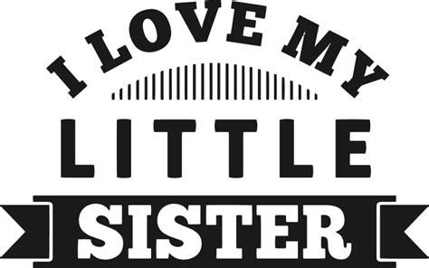 I Love My Little Sister Siblings Free Svg File Svg Heart