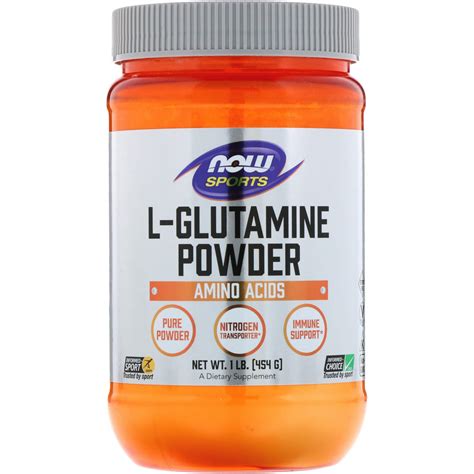 Now Foods Sports L Glutamine Powder 1 Lbs 454 G Iherb