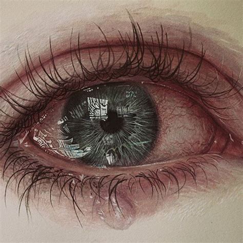 I have this thing with macro shots of eyes. Hyper realistic Eye painting by Gimmegammi, Medium ...