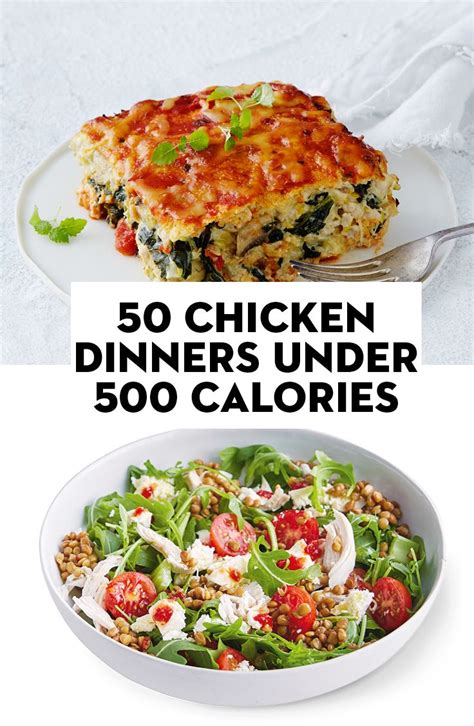 50 Chicken Dinners Under 500 Calories Fast Healthy Meals Dinners Under 500 Calories 500