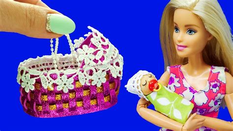 Barbie Doll Baby Set Diy Barbie Hacks How To Make Miniature Crafts