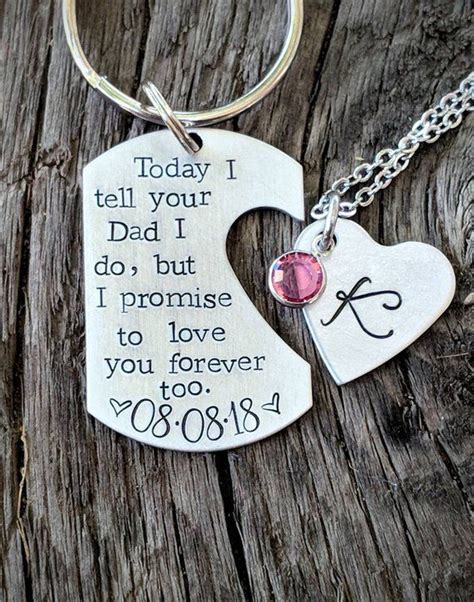 And if your dad also doesn't mind relaxing with a. Personalized hand stamped dad keychain. Step mom wedding ...