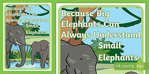 👉 Because Elephants Mnemonic Poster Twinkl