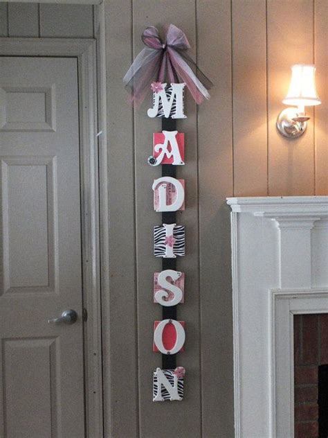 Baby gifts personalized name art. Name Plaque Baby Name Wall Hanging by InspiredByParties on ...