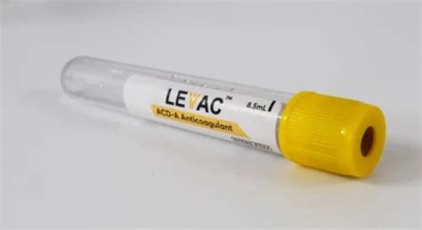 Levac Acd Blood Collection Tubes Pet Size 10 Ml At Rs 3500pack In