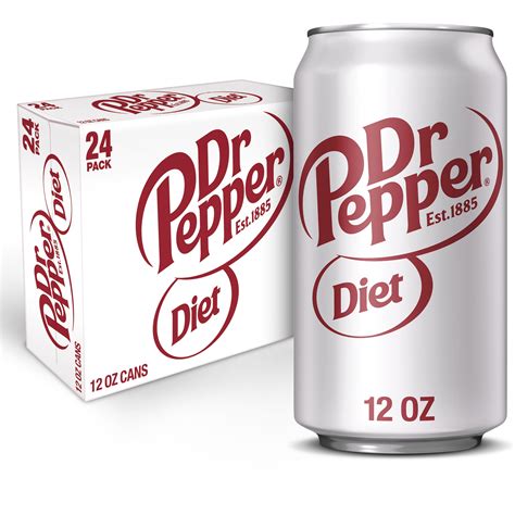Diet Dr Pepper Soda 12 Fl Oz Cans 24 Pack Home And Garden