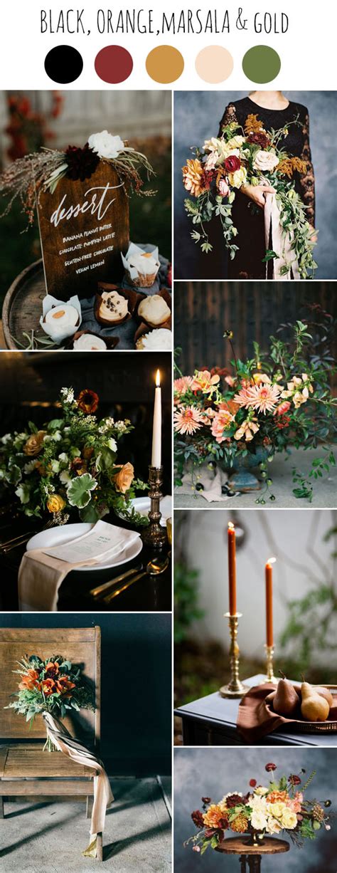 Chic Dark And Moody Fall Wedding Ideas And Colors