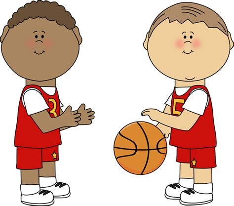 Kids Playing Basketball Clipart Free Download On Clipartmag