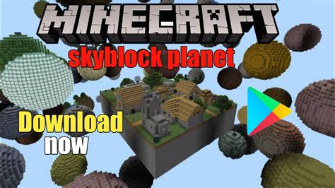 How To Download Skyblock Planet Minecraft Mod In Mcpe Youtube