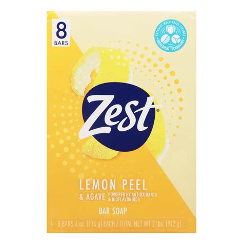 Zest Bar Soap Lemon Peel And Agave Shop Hand And Bar Soap At H E B