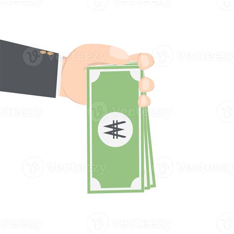 Free Bussinesman Hand Holding Money For Saving 15439691 Png With