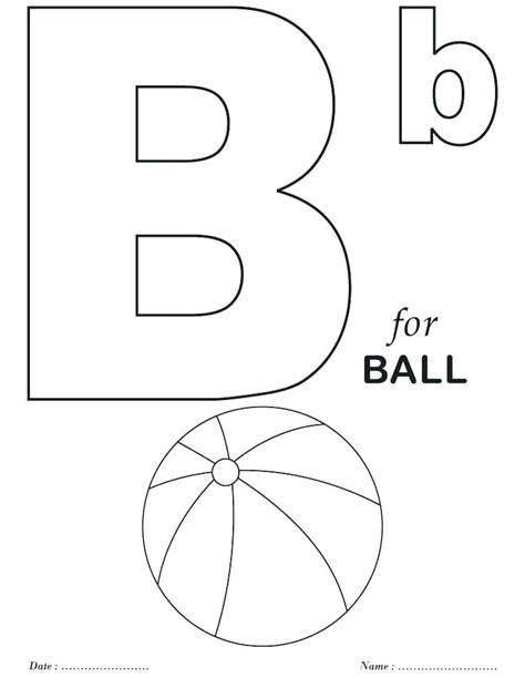 Block Letter Coloring Pages At Free Printable