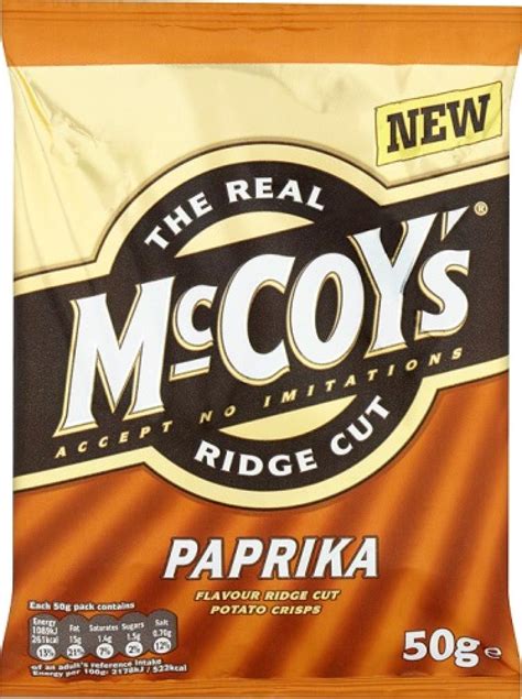 Mccoys Paprika Flavour Crisps 50g Approved Food