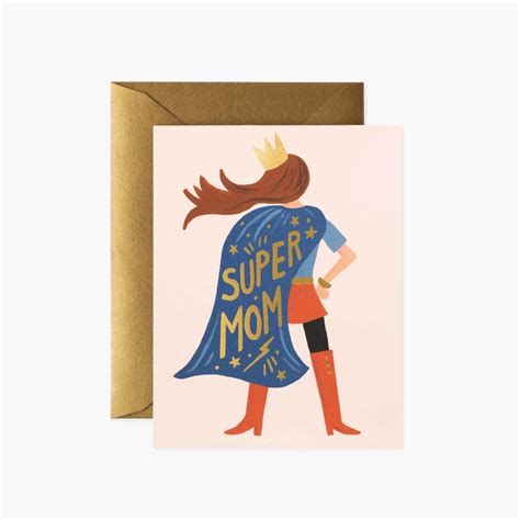 Super Mom Greeting Card Ruff House Paperie