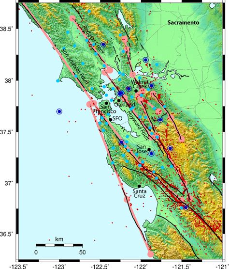 The quake shook california's alameda county on monday evening. Earthquake Bay Area Map : 7.1 Quake In Southern California ...