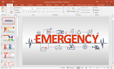 Animated Emergency Response Powerpoint Template