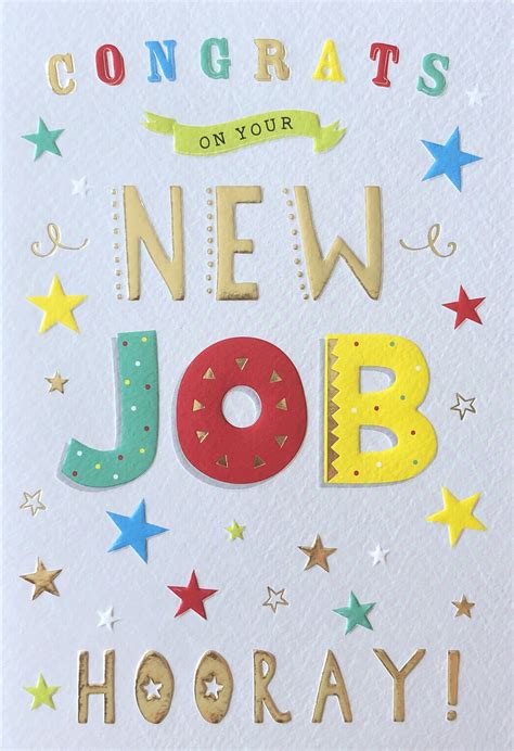 New Job Hooray Congratulations Greeting Card Congratulations