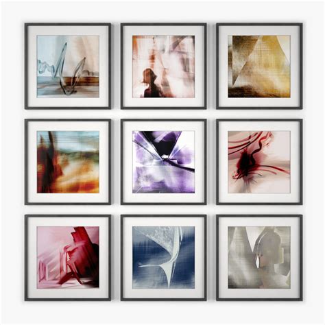 3ds max 2015, obj 2 art by 5 frams: picture frames art wall design 3d model