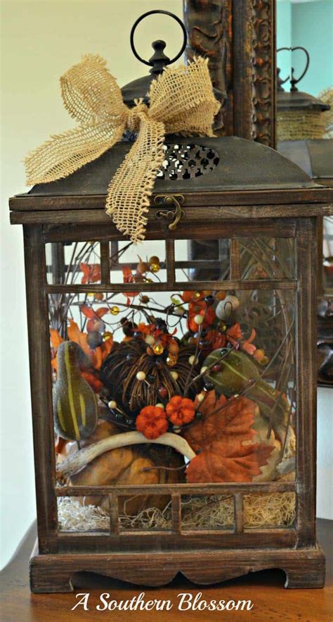 Candle lanterns are an ideal choice for creating mood lighting. 25 Most Beautiful Ways To Decorate For Fall With Lanterns