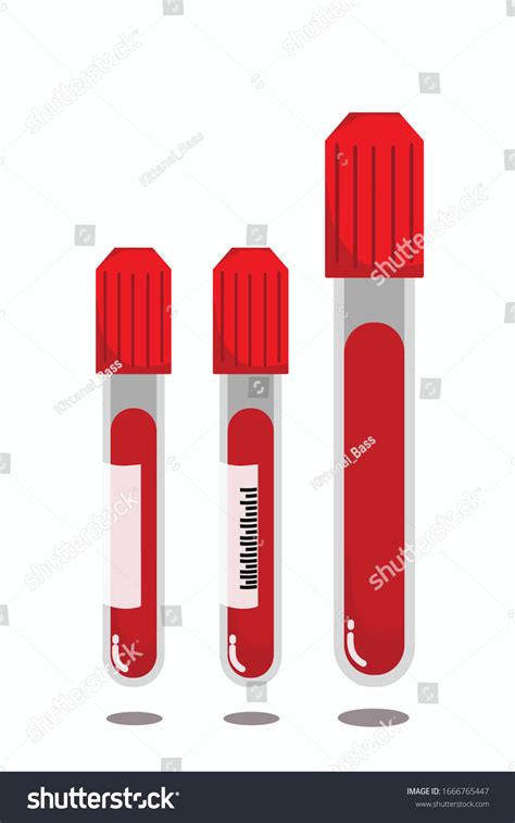 Blood Tube Researchvector Illustration Stock Vector Royalty Free