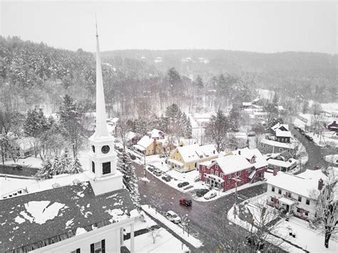 Scenes Of Winter In Stowe Vermont New England
