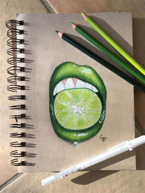 Lime Lips Inspired By The Lip Artist Valda Haggerty Eyeball Art