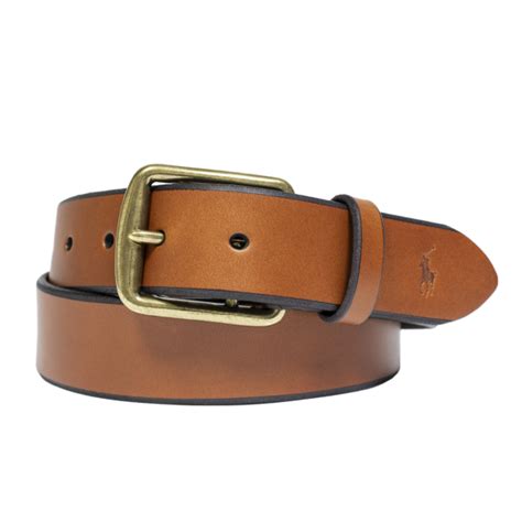 Polo Ralph Lauren Saddle Leather Belt Brown The Sporting Lodge