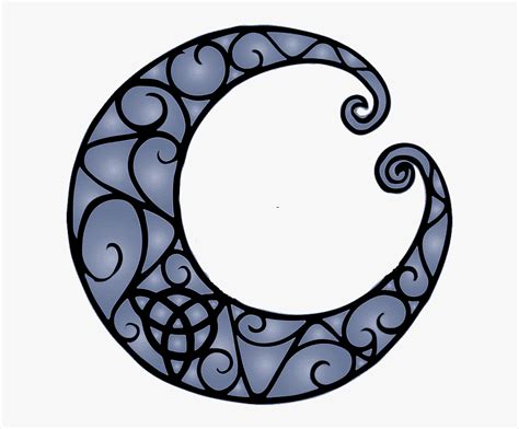 Wiccan Crescent Moon Tattoo Clipart Png Download Wiccan Tattoo