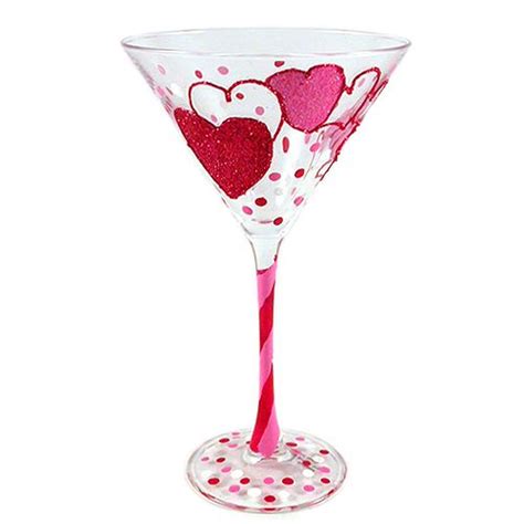 Love And Hearts Martini Glass Available At Made In Oregon