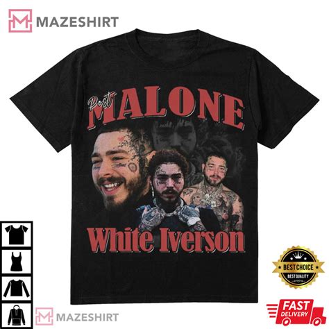 Post Malone Vintage Bootleg 90s Rap Best For Fan T Shirt