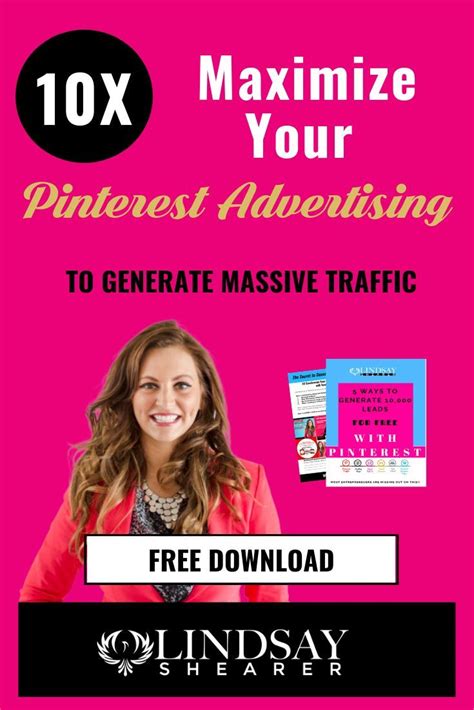 maximize your pinterest advertising for 10x results lindsay shearer official website