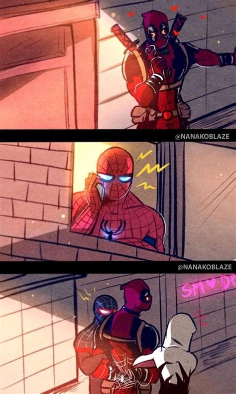 Pin By Heaven Thacker On Comics Spideypool Deadpool And Spiderman