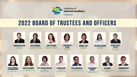 Iia P Welcomes The 2022 Board Of Trustees And Officers The Institute